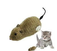Wind-up Mouse Toys - Plush Mechanical Mouse Toy for Cats, Interactive Cat Toys, Cat Chase Games, Chew Toys Suitable for Cat Types, Penny Toys