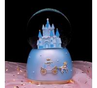 Wind Up Musical Jewelry Box with 360 Degree Rotating Ballerina and Colorful Changing Lights for Girls and Kids(B)