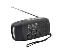 Wind Up Radio, Emergency Hand Crank Radio, with LED Flashlight for Emergency AM/FM NOAA Portable Weather Dynamo Radio with 2000mAh Power Bank Phone Charger USB Charged & Solar Power for Camping