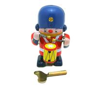 Wind Up Robot Toy - Tin Wind Up Dancing Robot | Developmental Toys Favors, Drumming Action Tabletop Bookshelf Figurine Decor For Collection, Xmas