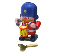 Wind Up Robot Toys For Kids,Tin Retro Classic Clockwork Spring | Developmental Toys & Robot Favors With Drumming Action For Bar, Clothing Shop, Home Decor