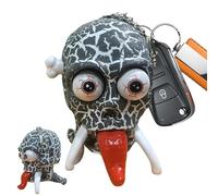 Wind Up Skeleton Toy - Walking Skull, Clockwork Figure | Creative Prank Model, Stress Relief Pendant for Halloween Party Favor Kids Adults Desk Decoration Spooky Fun Display 1.69x2.09x2.56 inches