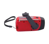 Wind-Up Solar Emergency Radio, AM/FM Tuner with Flashlight and USB Phone Charging, Compact Hand-Crank Power for Power Cuts, Camping, Travel, Home Safety