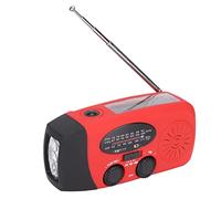 Wind Up Solar Radio, Portable Emergency Hand Crank Radio Self Powered AM/FM NOAA Radio with Flashlight, 2000mAh USB Phone Charger