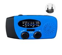 Wind Up Solar Radio, Portable Hand Crank Dynamo Am Fm Battery Emergency Radio, Alarm, SOS Radios, F Bright LED Powered Solar