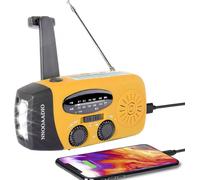 Wind up Solar Radio, Survival Hand Crank Dynamo AM/FM Emergency Weather Radio, 2