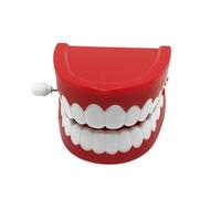 Wind Up Teeth Chattering Toy, Funny Jumping Teeth Toy Chomping Tooth, Poping Novelty Babbling False Chompers, Fake Teeths Clockwork Toys For Kids Children Family Friends Adults