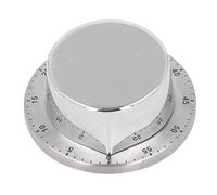 Wind Up Timer, Mechanical Countdown Timer with Magnetic Back and Suction Cup, 60 Minute Manual Kitchen Timer for Cooking Outdoor Training and Meetings (White)