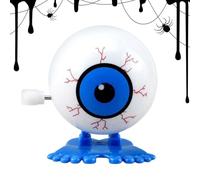 Wind-Up Toy - 1.69inch Wind Up Eyeball | WindUp Eyeball | Eyeballs Bouncy Clockwork | Small Novelty Toys Horror Props for Halloween Goody Bag Filler, Home Decoration