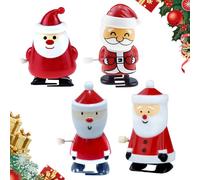 Wind Up Toy, 2026 New Christmas Stocking Stuffers, Jumping Walking Clockwork Toys, Fun Party Bag Fillers for Kids, 4 Piece Set
