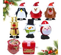 Wind Up Toy, 2026 New Christmas Stocking Stuffers, Jumping Walking Clockwork Toys, Fun Party Bag Fillers for Kids, 4 Piece Set