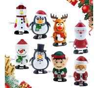Wind Up Toy, 2026 New Christmas Stocking Stuffers, Jumping Walking Clockwork Toys, Fun Party Bag Fillers for Kids, 4 Piece Set