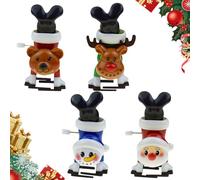 Wind Up Toy, 2026 New Christmas Stocking Stuffers, Jumping Walking Clockwork Toys, Fun Party Bag Fillers for Kids, 4 Piece Set