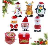 Wind Up Toy, 2026 New Christmas Stocking Stuffers, Jumping Walking Clockwork Toys, Fun Party Bag Fillers for Kids, 4 Piece Set
