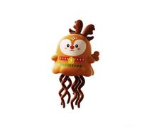 Wind-Up Toys, Dancing Santa and Elk Christmas Figures, Fun Mechanical Pull Back Stress Relief Desktop Decor(Christmas reindeer)