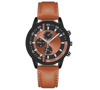 Wind up Watches for Women Fringe Quartz Bracelet Watch Models Men's Watch with Large Dial (Brown, A)