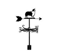 wind vane Dog Weathervane Black Metal Animals Wind Vane Direction Arrow Decor for Home Garden Yard/Roof/Sheds/Fence/Pergola/Cupola/Barns,Havanese Dog (Border Collie Dog) (Border Co