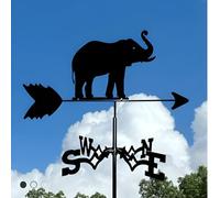 wind vane-Magic Broom Witch Weather Vane Rooftop Standing Wrought Iron s Cottage Weathercock for Outdoors Decor Yard Shed Home Fence (T)