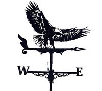 wind vane Metal Weathervane, Stainless Steel Wind Vane For Yard with Roof Mount House Garden Decorations Wind Direction Indicator for Outdoor Farm Yard Gazebo Wind Vane For Yard (S