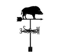 Wind Vane Squirrels Wild Boar Deer Elf Ornament Weathervane Retro Metal Direction Indicator for Farm Scene Iron Roof Garden Outdoor Yard Decoration,Style 3 (Style 2)