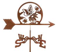 wind vane Weathervane with Train Ornament Metal Wind Vane For Yard Wind Direction Indicator with Anti-Rust Coating Vintage Wind Vane For Yard for Outdoor Iron Roof Garden Yard Deco