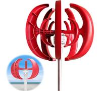 Wind Vertical Axis Turbine Generator,5 Blade Wind Turbine Electricity Set,with Controller,2M/S Start Wind Speed,No Noise Vertical Wind Turbine Generator,for Marine,RV,Home(500W)