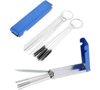 Windance 28pcs Carburetor Carbon Dirt Jet Cleaner Kit, 13 Wires Set + 10 Cleaning Needles + 5 Nylon Brushes Tool Kit for Motorcycle ATV Moped Welder Carb Spray Torch Tip