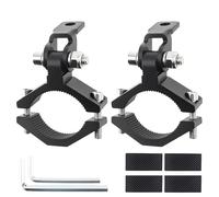 Windance 2pcs Light Bar Mount Bracket Front Fork Fog Light Spotlight Auxiliary Lights Adjustable Tube Clamp Roll Bar Clamps for Motorcycle UTV ATV (M)