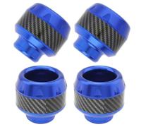 Windance 4pcs Front Rear Fork Frame Sliders Wheel Crash Protector Falling Protection Universal for Motorcycles Motorbikes Moped Scooters (Blue)