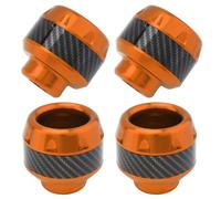 Windance 4pcs Universal Fork Frame Sliders Crash Protectors Wheel Crash Protector Falling Protection Safety Gear for Motorcycles Motorbikes Moped Scooters (Orange)