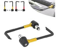 Windance 7/8" Hand Lever Guards,Brake Clutch Lever Guard, Handlebar Protectors Falling Protection for Motorcycle Motorbike Scooters ATV Mountain Bikes (Gold)