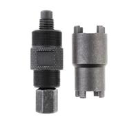 Windance Magneto Steel Flywheel Stator Puller Tool 24mm 27mm Double Head with 20mm 24mm Clutch Lock Nut Spanner Tool for GY6 50 125 150cc Motorcycle ATV Scooter Dirt Bike Go Kart Pit Bike 4 Wheeler