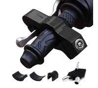 Windance Motorcycle Handlebar Grip Lock,Throttle Clutch Brake Lock, Anti Theft 2 Keys to Secure Your Motorcycle Bike ATV Moped Scooter in Under 5 Seconds (Black, M)