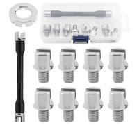 Windance Universal CNC Wheel Spoke Spanner, Motorcycle Repair Tool Kit 3.3-6.8mm Spoke Wrench Set for Most Motorbike Dirt Bike Bicycle Serviceable Hand Tools