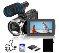 Windancy Video Camera FHD 1080P 48MP 4K Camcorder for YouTube, Video Vlogging Camera Recorder 18X Digital Zoom 3.0 Inch 270 Degree Rotation IPS Screen Camcorder