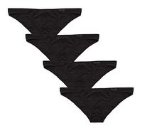 WINDAY Men Briefs Breathable Ice Silk Triangle Bikinis and Briefs D318, 4-pack Black, 3XL