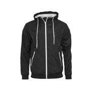 Build Your Brand Windrunner Jacket Black L Men