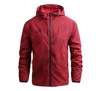 Windbreaker Men's Waterproof Winter Jacket Men's Warm Thin Breathable Cross-Country Jacket Autumn Winter Leisure Jacket Simple Fashion Sports Jacket Men's Jacket for Outdoor Travel Hiking