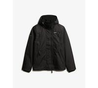 Hooded Mountain Windbreaker Jacket Black M