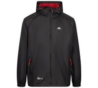 Trespass Jacket Qikpac Waterproof Packaway - Black/Red XL
