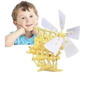 Windd Powered Strandbeest - Creative Robot Model, Walking Creature Gizmoo, Solar Winndmill Propulsion System | Complex Linkage Gear Simulation Engineering Learning Apparatus for Backyard Patio