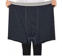 WINDEHAO Plus Size 13XL(200kg) Men Boxer Shorts,3pcs Male Underwear Loose Soft Large Oversized Elasticity Cotton Underpants (Black,13XL fit 180-200KG)