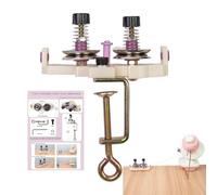 Winder Guide - Two End Yarn Aid, Table Mounted Clamp On Winding Assistant, Project Manager Crochet Knitting, Wire Management Implement Paired Ends | With Holder Attachment