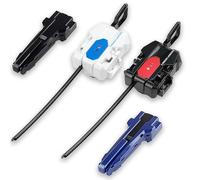 Winder Launchers, with X Grip for Easy Control,Battling Gyro Accessories Winder Launcher, X Gyro Launcher Set for Players Battles High-Speed Battles Spinning Toys for Boys and Girls (Black and White)