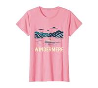 Windermere Lake District T-Shirt, Women, Pink, 3X-Large