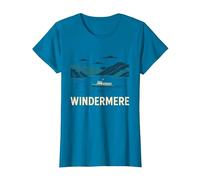 Windermere Lake District T-Shirt, Women, Sapphire Blue, X-Large