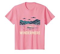 Windermere Lake District T-Shirt, Youth, Pink, X-Small