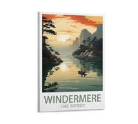 Windermere Lake District Vintage Travel Posters 20x30inch(50x75cm) Print Home Bedroom Office Living Room Decor Canvas