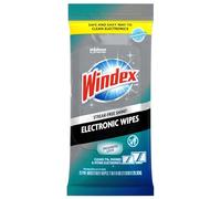 Windex Electronic Cleaning Wipes, Pre-Moistened Screen Wipes for TVs, Phones, and Other Electronics, Resealable for a Freshness Lock, 25 Count