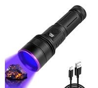 WindFire 30W UV Torch 365nm, Black Light Torches Rechargeable with LCD Display, High Power Ultraviolet Flashlight for Pet Urine Detection, Rocks, Scorpions, Resin Curing, Bed Bugs, Uranium Glass
